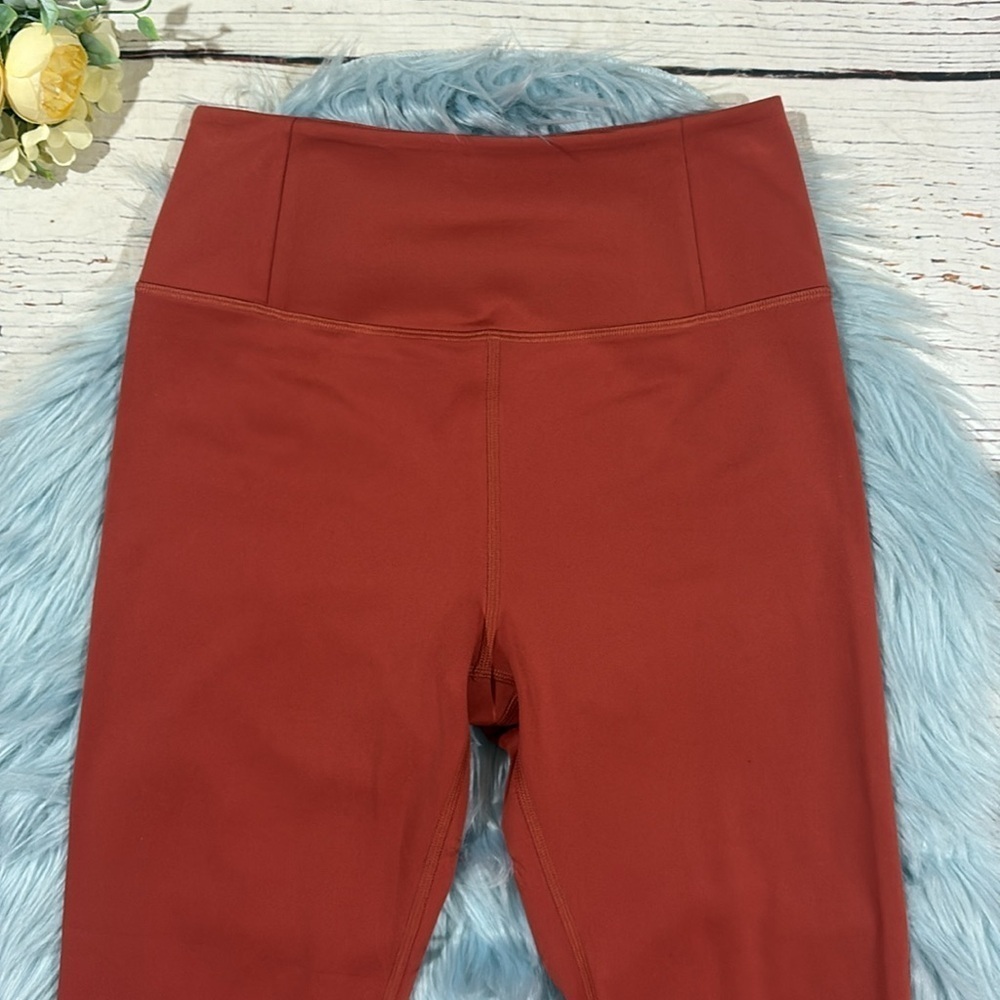 Girlfriend Collective Red Ochre High Rise 3/4 Leggings - Picture 8 of 8